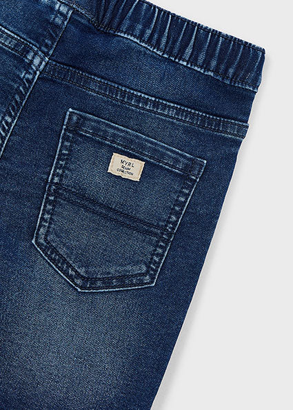 Mayoral - Bermuda soft denim jogger