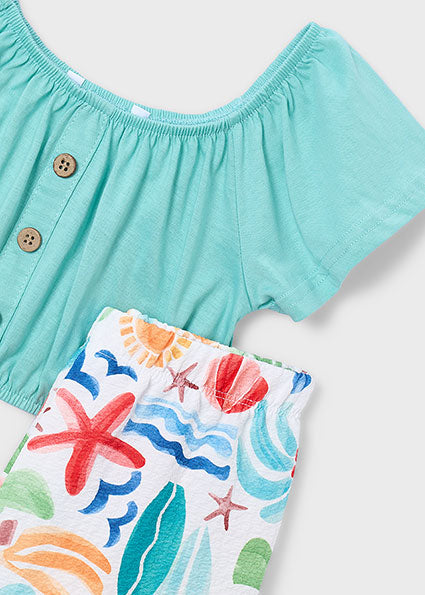 Mayoral - Comp.pant.lungo stampato Bambina