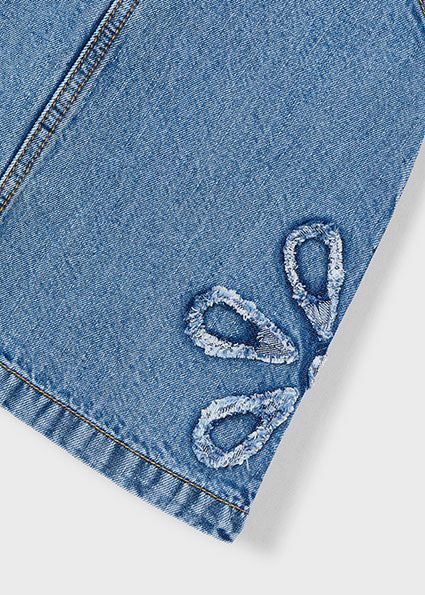 Mayoral - Gonna salopette denim fluido