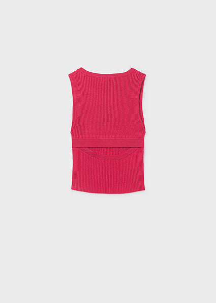 Mayoral - Top tricot cut out schiena