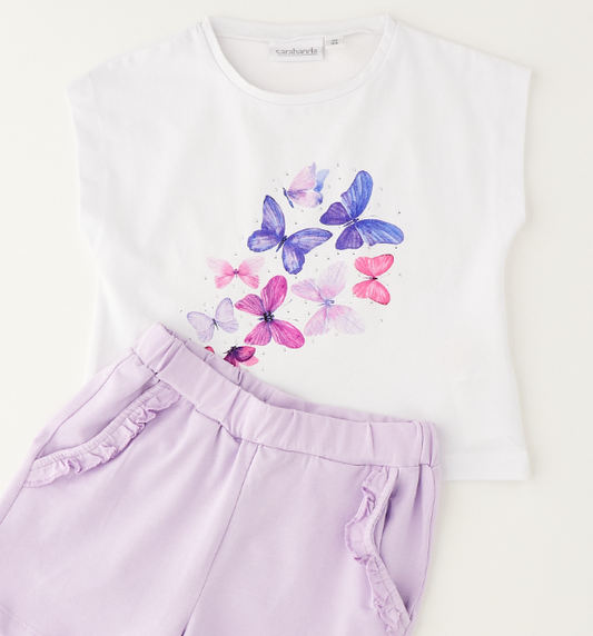 Sarabanda - Completo Sportivo Bambina Lilla