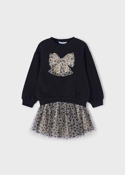 Mayoral - Completo gonna tulle e felpa bambina