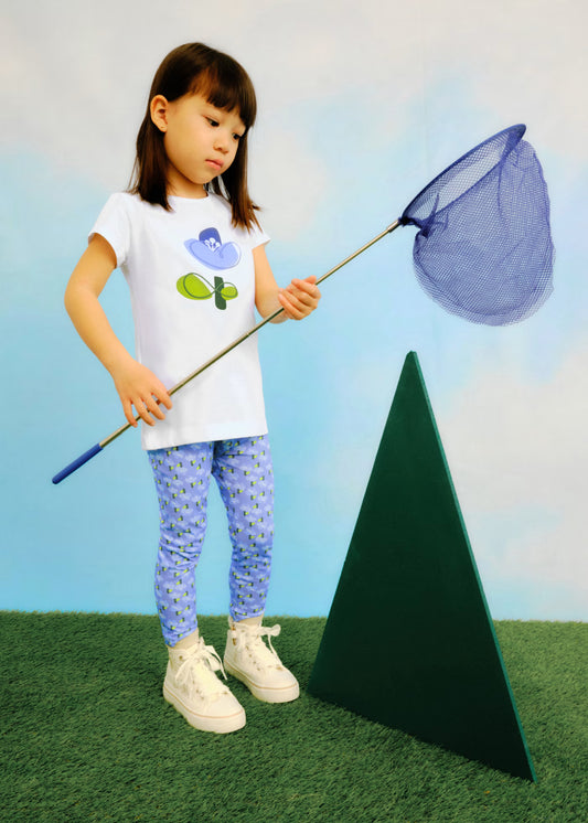 Mayoral - Completo leggings alla caviglia e maglietta stampata bambina