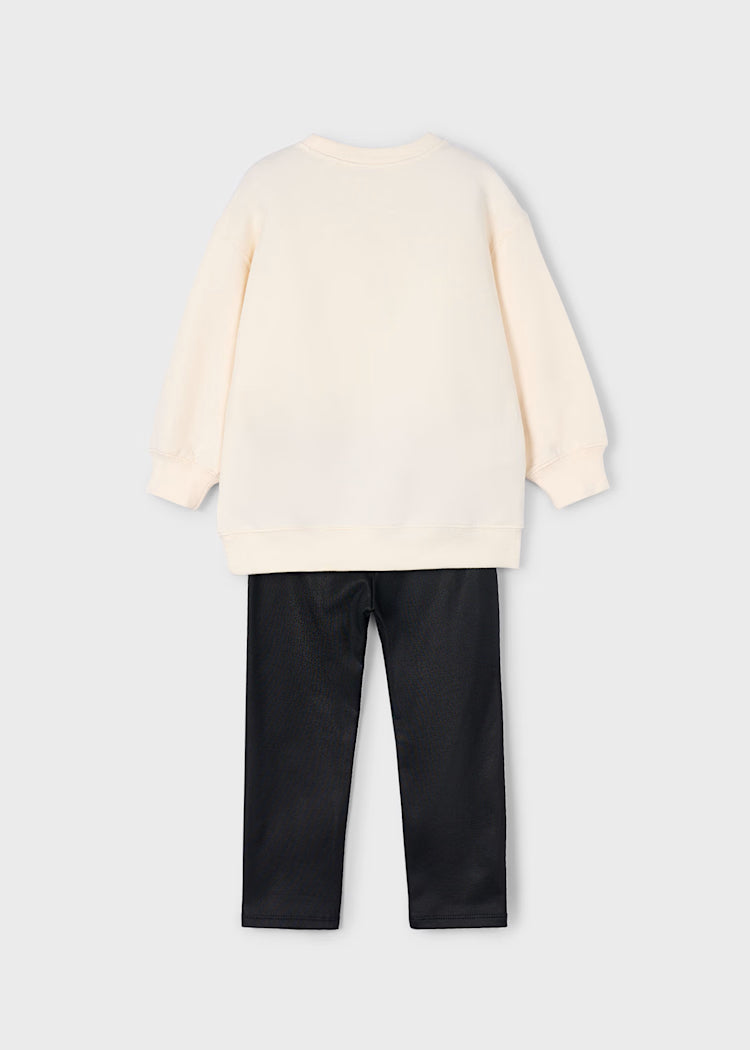 Mayoral - Completo leggings e felpa orso