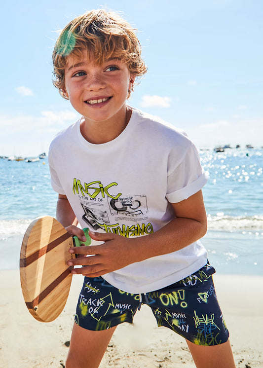 Mayoral - Costume bermuda stampato ragazzo