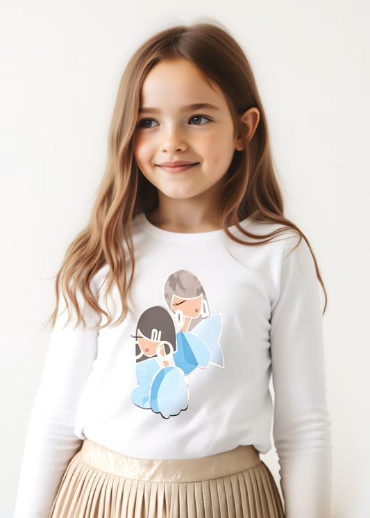 Mayoral - Maglietta manica lunga con elastico bambina