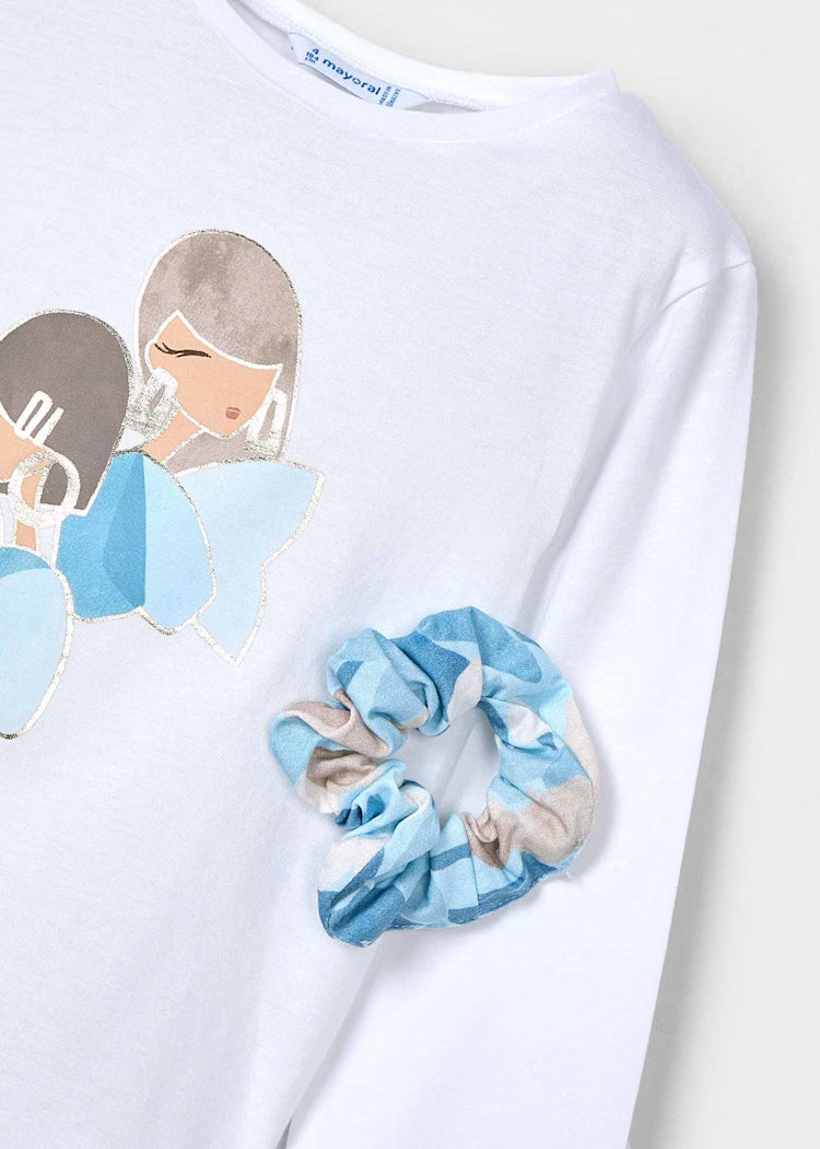 Mayoral - Maglietta manica lunga con elastico bambina