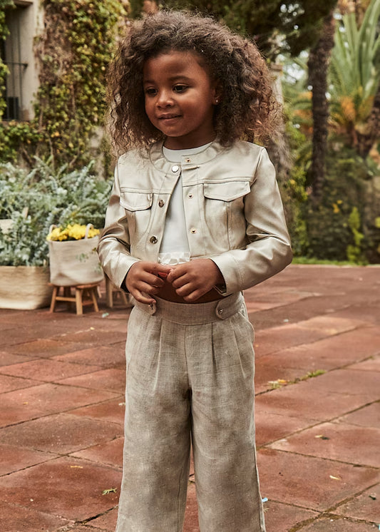 Mayoral - Pantalone lungo lino bambina