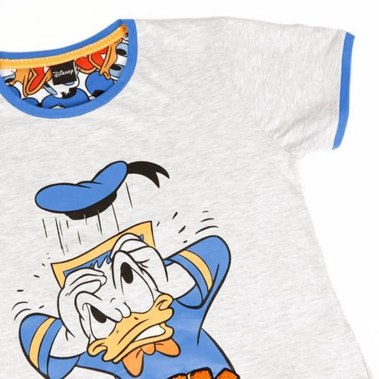 Disney - Pigiama bambino/ragazzo estivo Paperino in Cotone