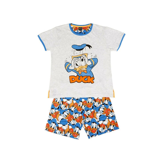 Disney - Pigiama bambino/ragazzo estivo Paperino in Cotone