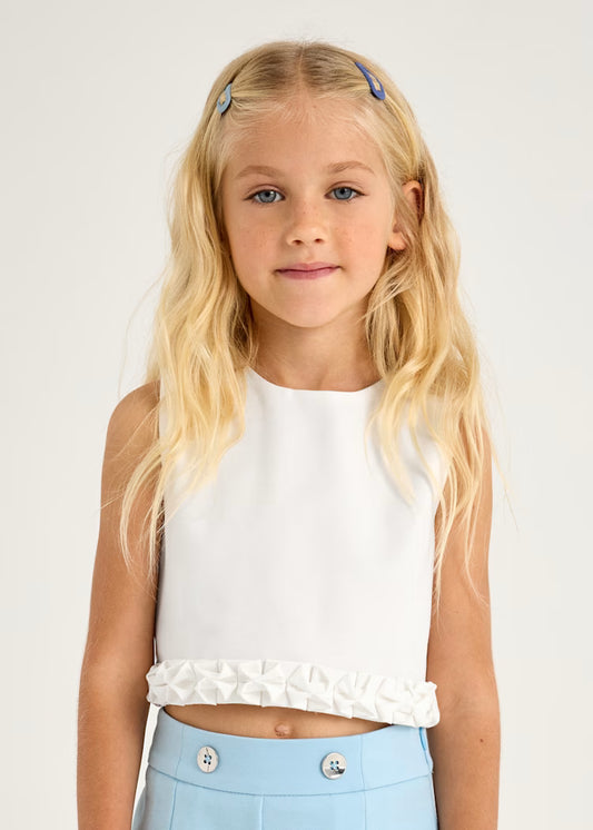 Mayoral - Top dettagli plissettati bambina