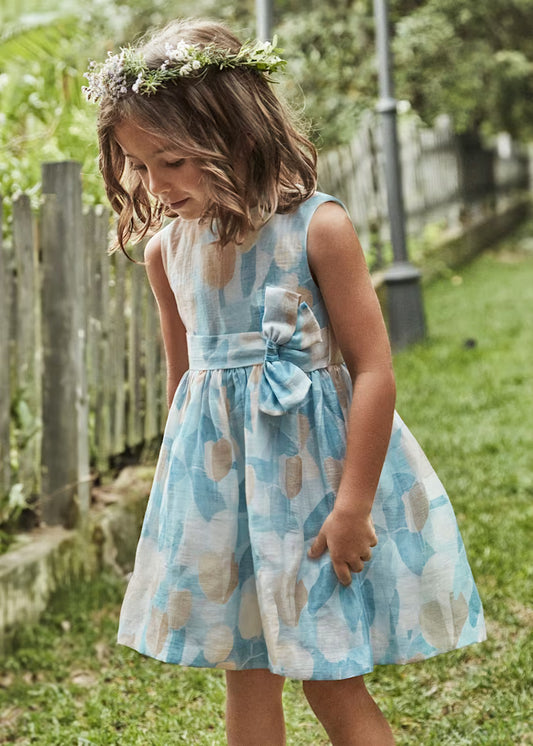 Mayoral - Vestito stampato fiori bambina