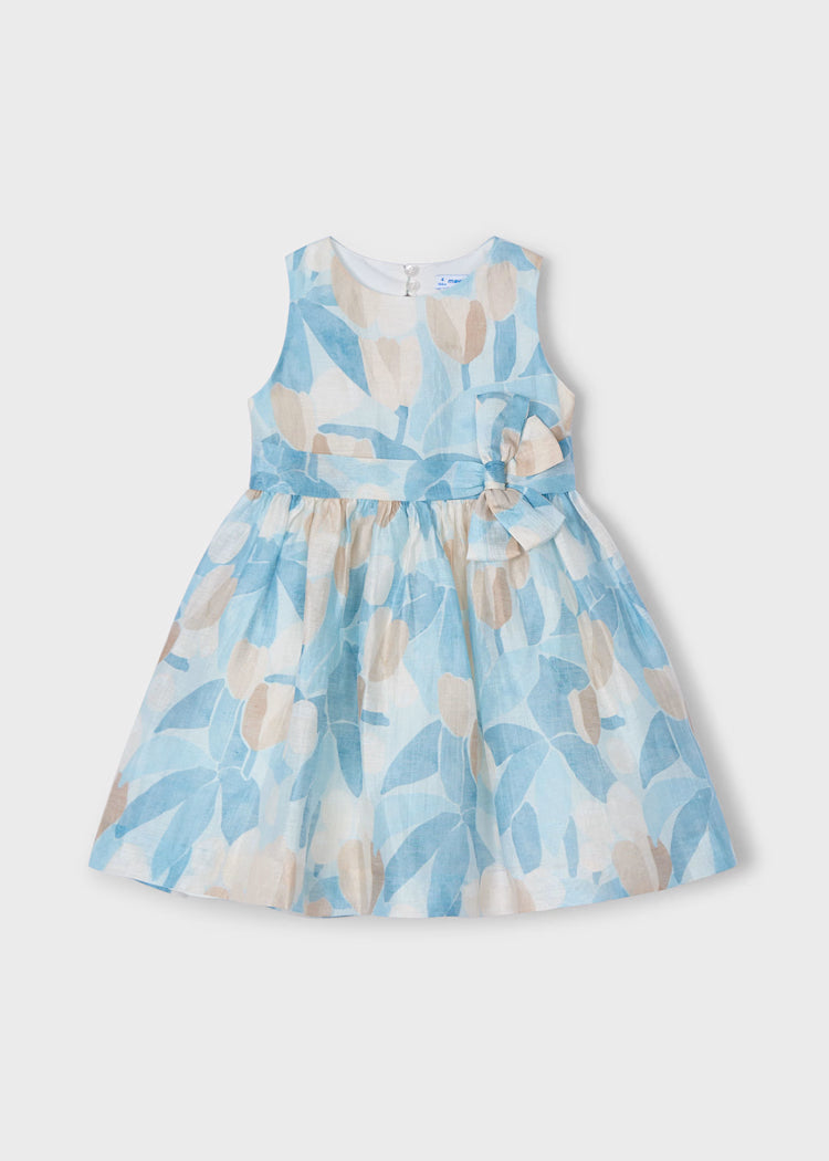 Mayoral - Vestito stampato fiori bambina