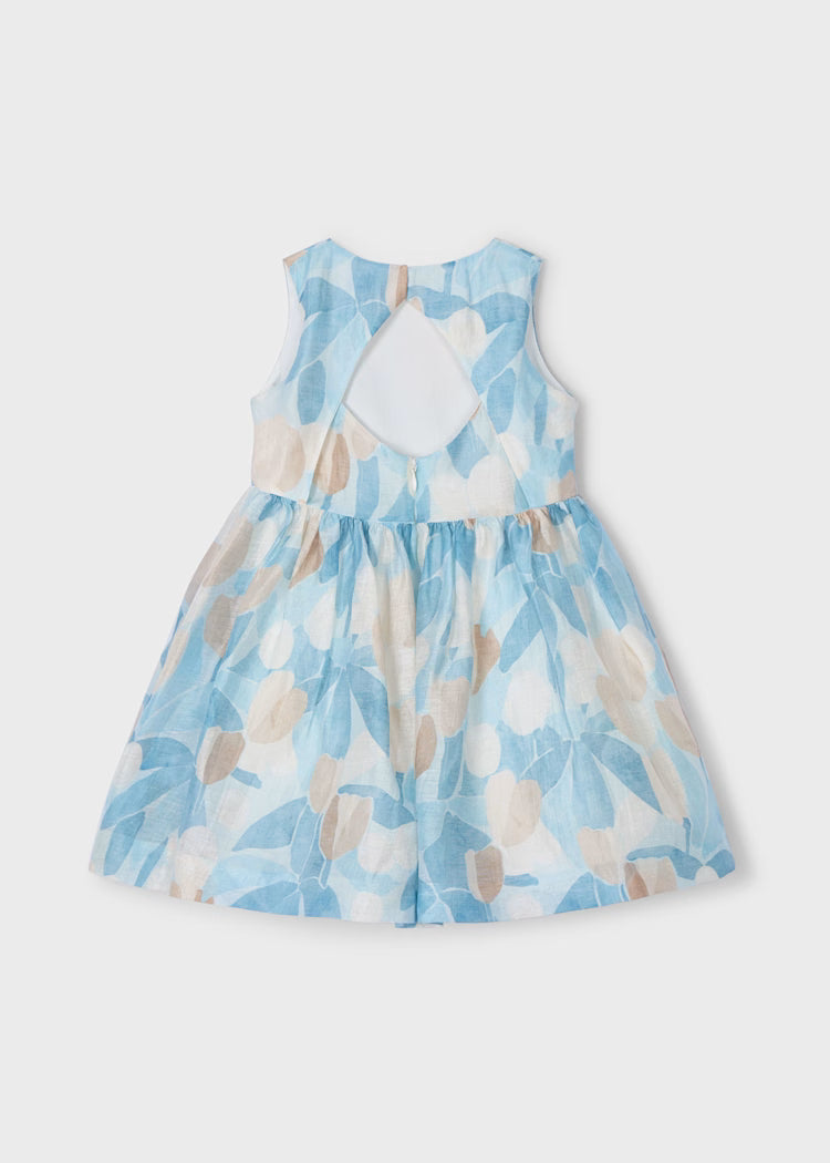 Mayoral - Vestito stampato fiori bambina