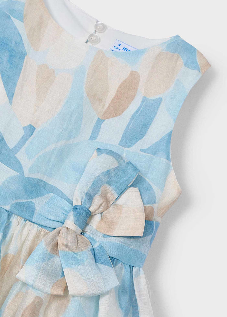Mayoral - Vestito stampato fiori bambina