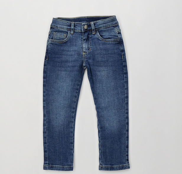 Jeans bambino Sarabanda in denim stretch stone washed