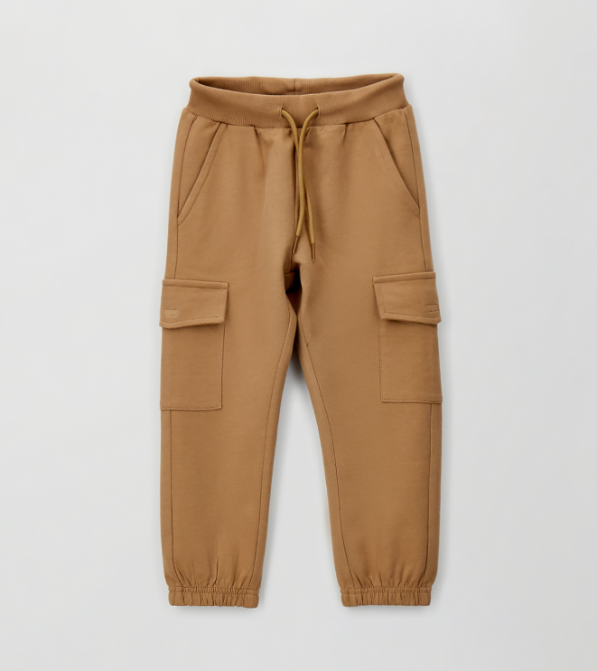 Pantaloni cargo bambino Sarabanda in felpa leggera