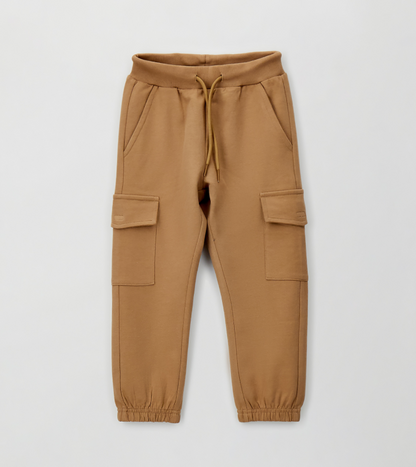 Pantaloni cargo bambino Sarabanda in felpa leggera
