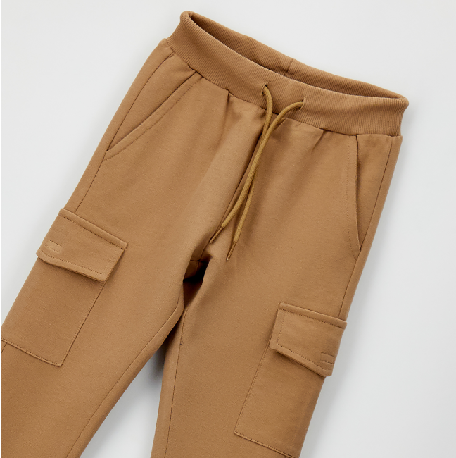 Pantaloni cargo bambino Sarabanda in felpa leggera
