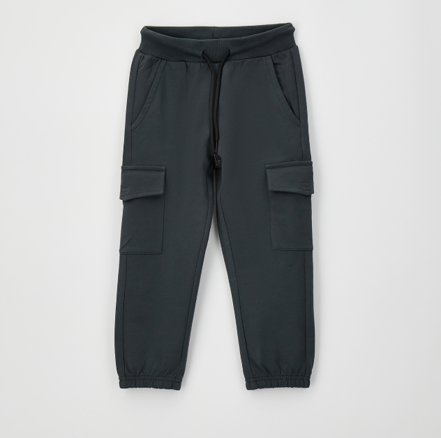 Pantaloni cargo bambino Sarabanda in felpa leggera