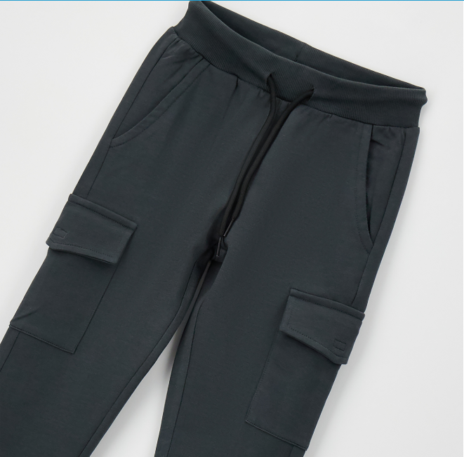 Pantaloni cargo bambino Sarabanda in felpa leggera