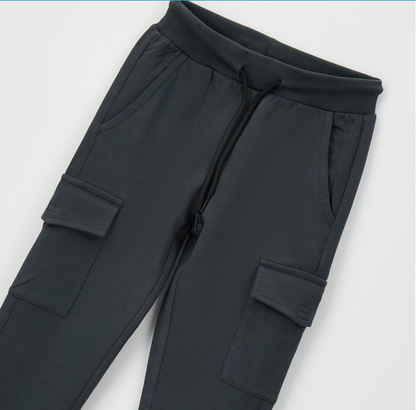Pantaloni cargo bambino Sarabanda in felpa leggera