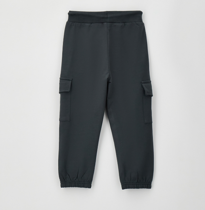 Pantaloni cargo bambino Sarabanda in felpa leggera