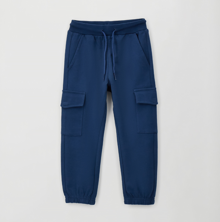 Pantaloni cargo bambino Sarabanda in felpa leggera
