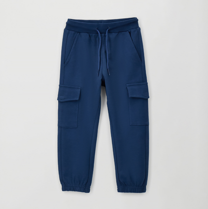 Pantaloni cargo bambino Sarabanda in felpa leggera