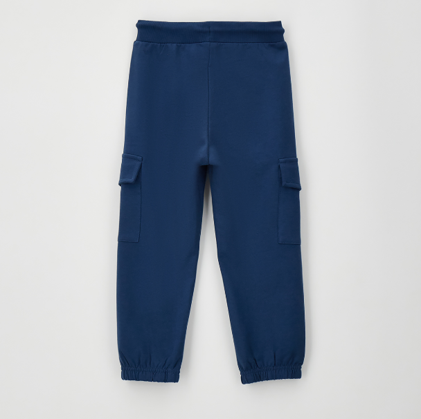 Pantaloni cargo bambino Sarabanda in felpa leggera