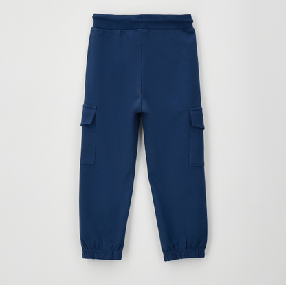 Pantaloni cargo bambino Sarabanda in felpa leggera
