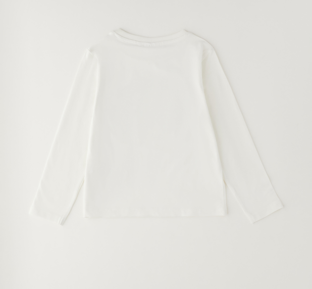 Maglia ragazza Sarabanda panna con orsetti