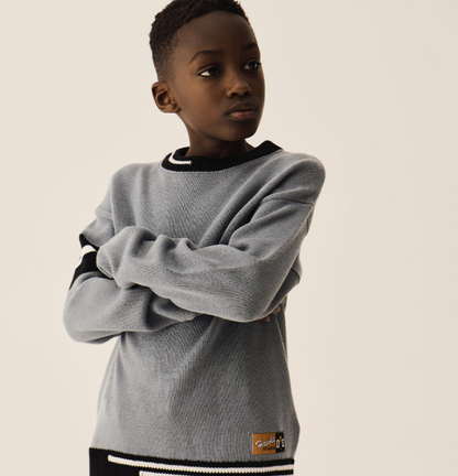 Sarabanda Maglione Ragazzo Grigio in Tricot