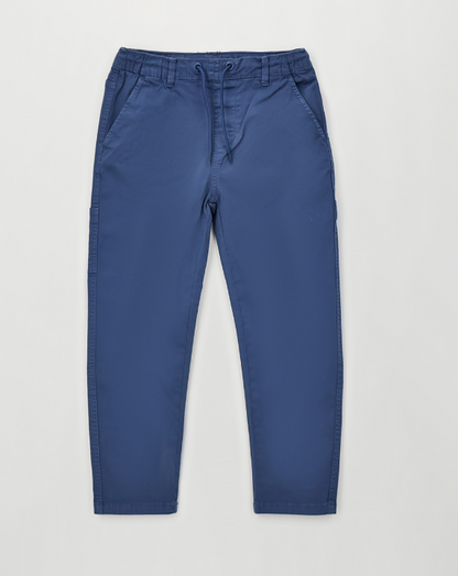 Sarabanda Pantaloni Ragazzo in Twill con Coulisse Blu Navy