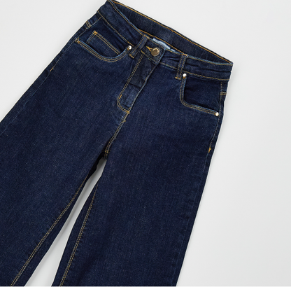 Jeans Sarabanda ragazza wide leg blu scuro