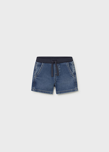 Mayoral - Bermuda soft denim jogger
