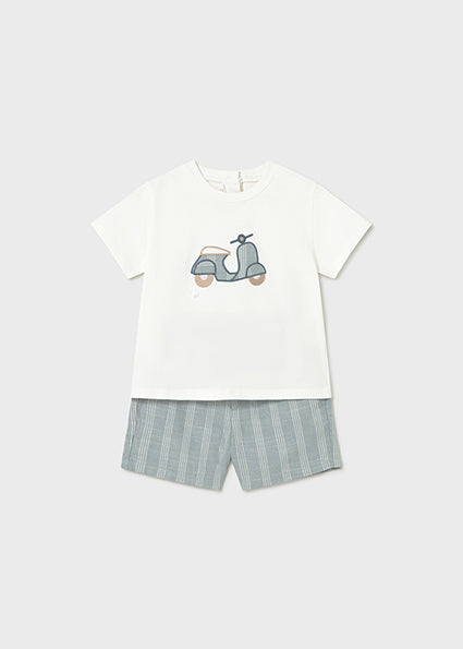 Mayoral - Compl. bermuda lino applicazioni