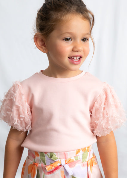 Mayoral - Maglietta m/c tulle fantasia