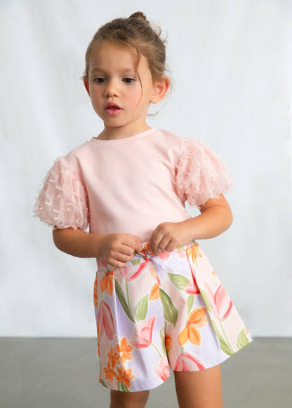 Mayoral - Maglietta m/c tulle fantasia