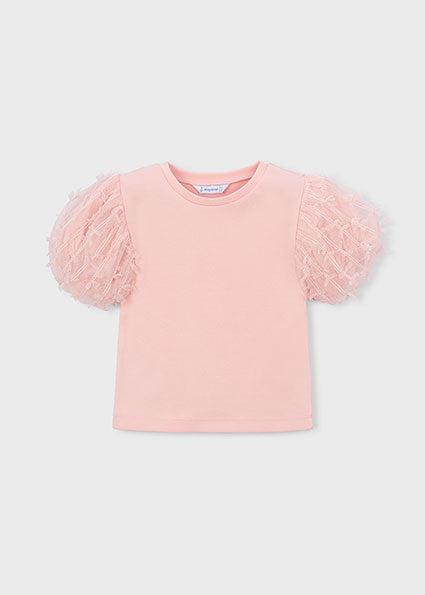 Mayoral - Maglietta m/c tulle fantasia