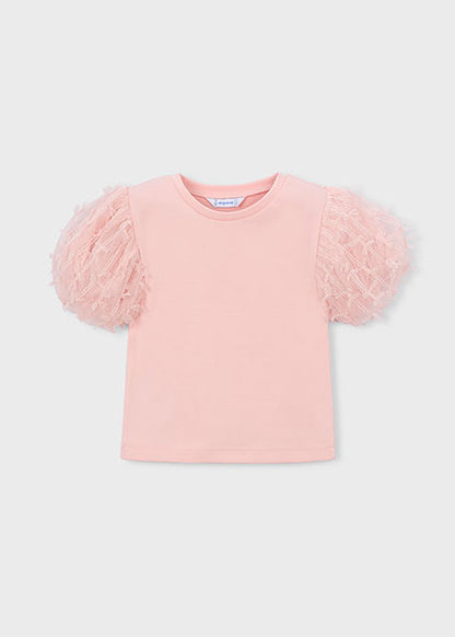 Mayoral - Maglietta m/c tulle fantasia