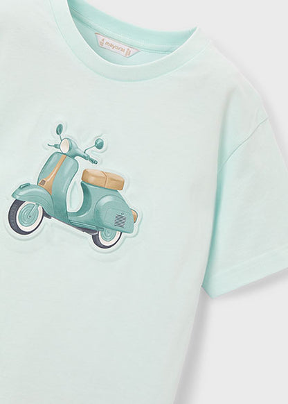 Mayoral - Maglietta m/c embossed vespa
