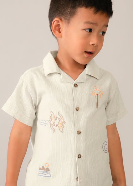 Mayoral - Camicia m/c ricami