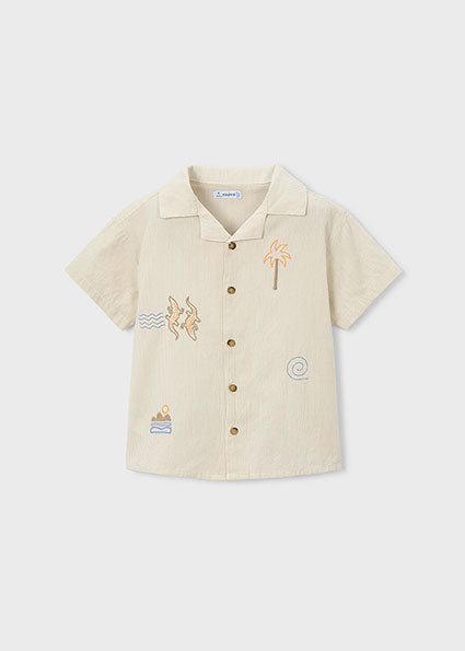 Mayoral - Camicia m/c ricami