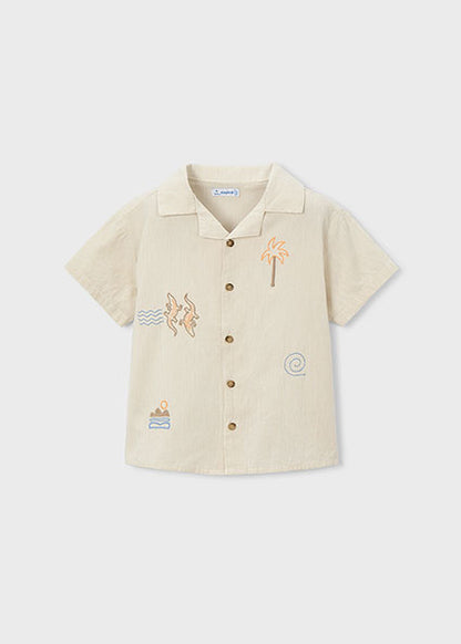 Mayoral - Camicia m/c ricami