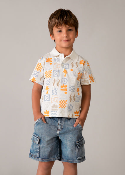 Mayoral - Super bermuda denim cargo