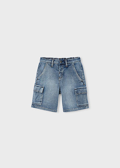 Mayoral - Super bermuda denim cargo