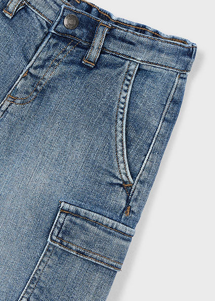 Mayoral - Super bermuda denim cargo