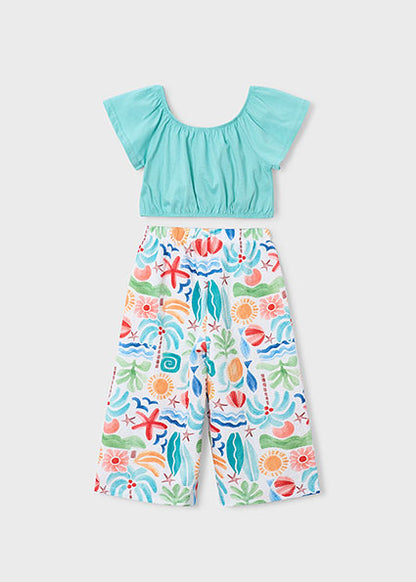 Mayoral - Comp.pant.lungo stampato Bambina