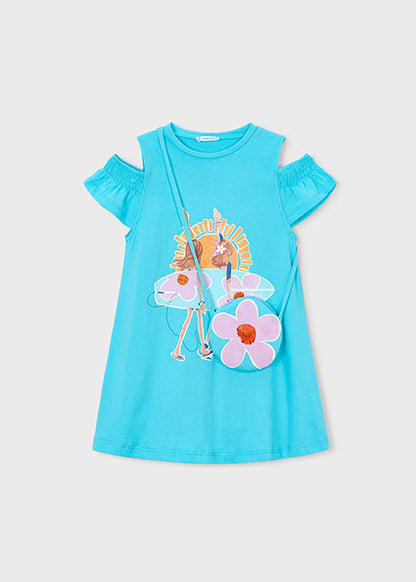 Mayoral - Vestito cut out borsa Bambina